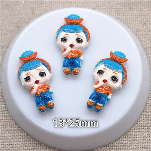 20pcs 20 штук, новинка, смешанный дизайн, каваи, миниатюрный кабошон для маленьких девочек с плоской задней стороной, сделай сам, скрапбукинг, высота около 24 мм - Цвет: 20pcs