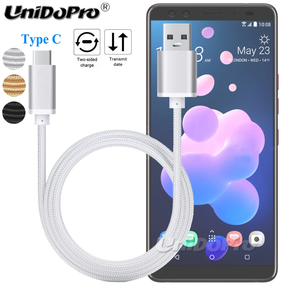 3 фута USB Type C Быстрый зарядный кабель для HTC U12 + U11 10 EVO / One 10/10 Lifestyle U Ultra Play