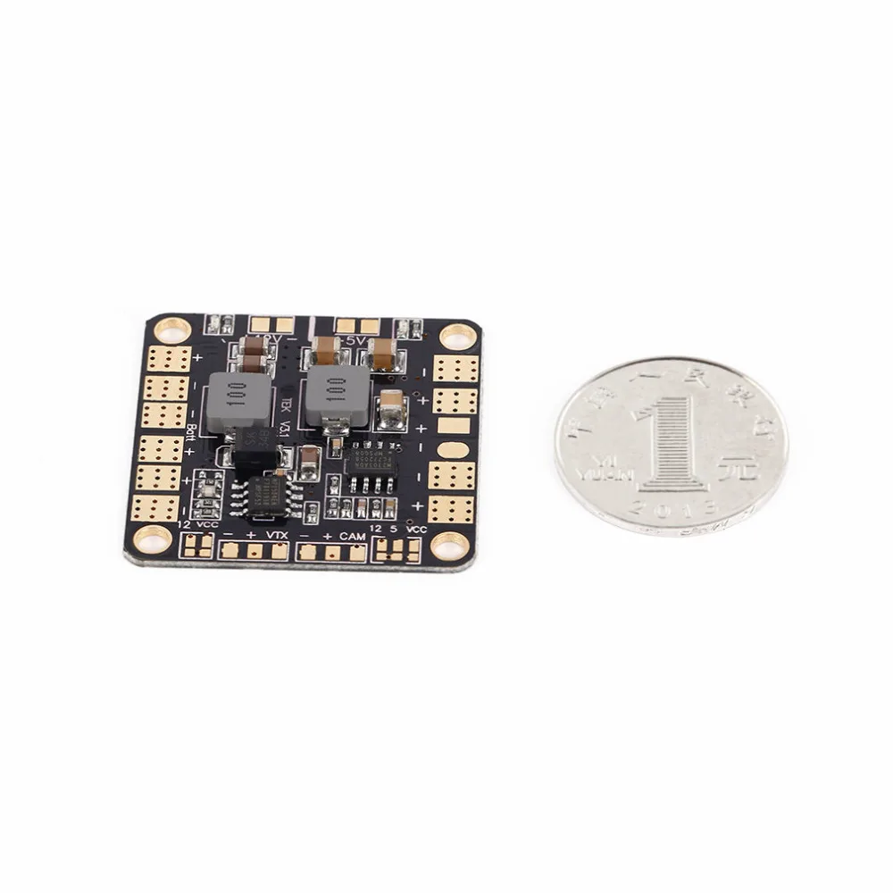 Мини блок питания распределительная плата PDB с BEC 5V & 12V для FPV QAV250 ZMR250 Мультикоптер