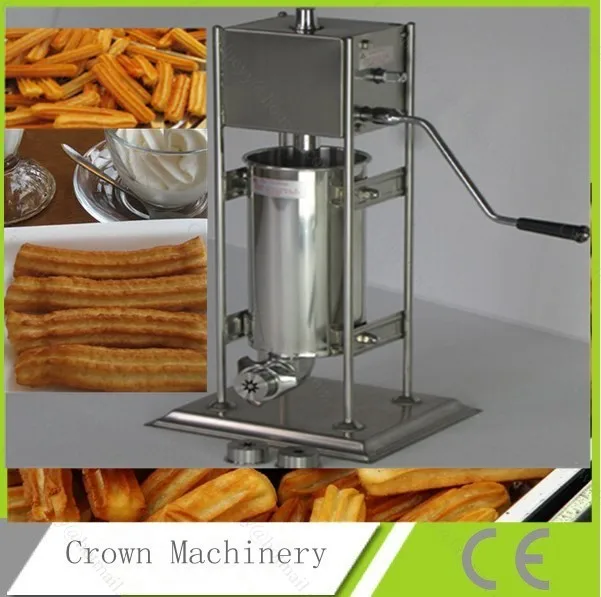 Бесплатная доставка 3 л нержавеющая сталь ручная машина для производства Чуррос