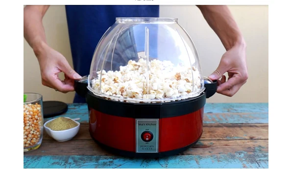 Электрический попкорн машина DIY пищевой комбайн детская Снэк грэме черный Поппер