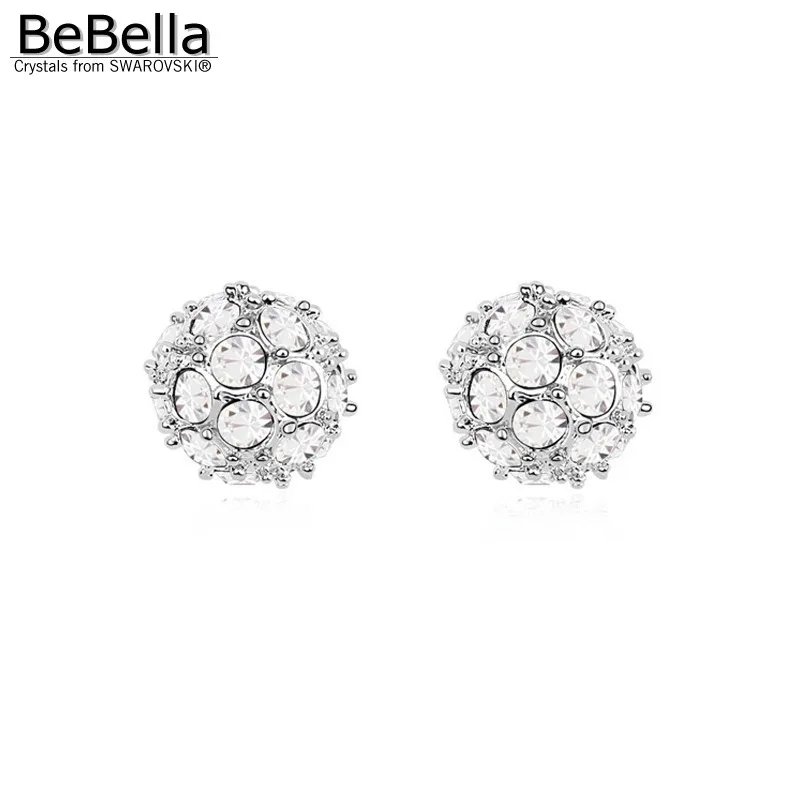 Женские серьги гвоздики с чешскими кристаллами|ball stud earrings|stud earringscrystal ball earrings |