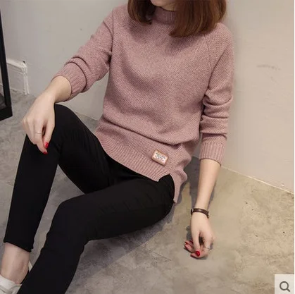 2019 New Female o-neck Sweater Women Knitted sweaters And Pullovers Long Sleeve Pull Femme Winter Cashmere Oversized Pullover | Женская