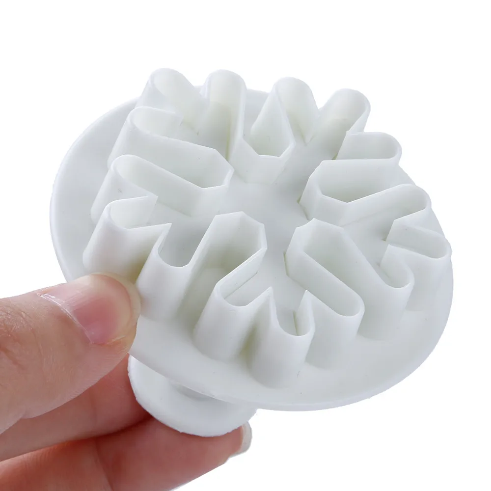 3 шт./компл. Снежная Форма Цветка Торт Помадка украшения печенья плунжерная форма