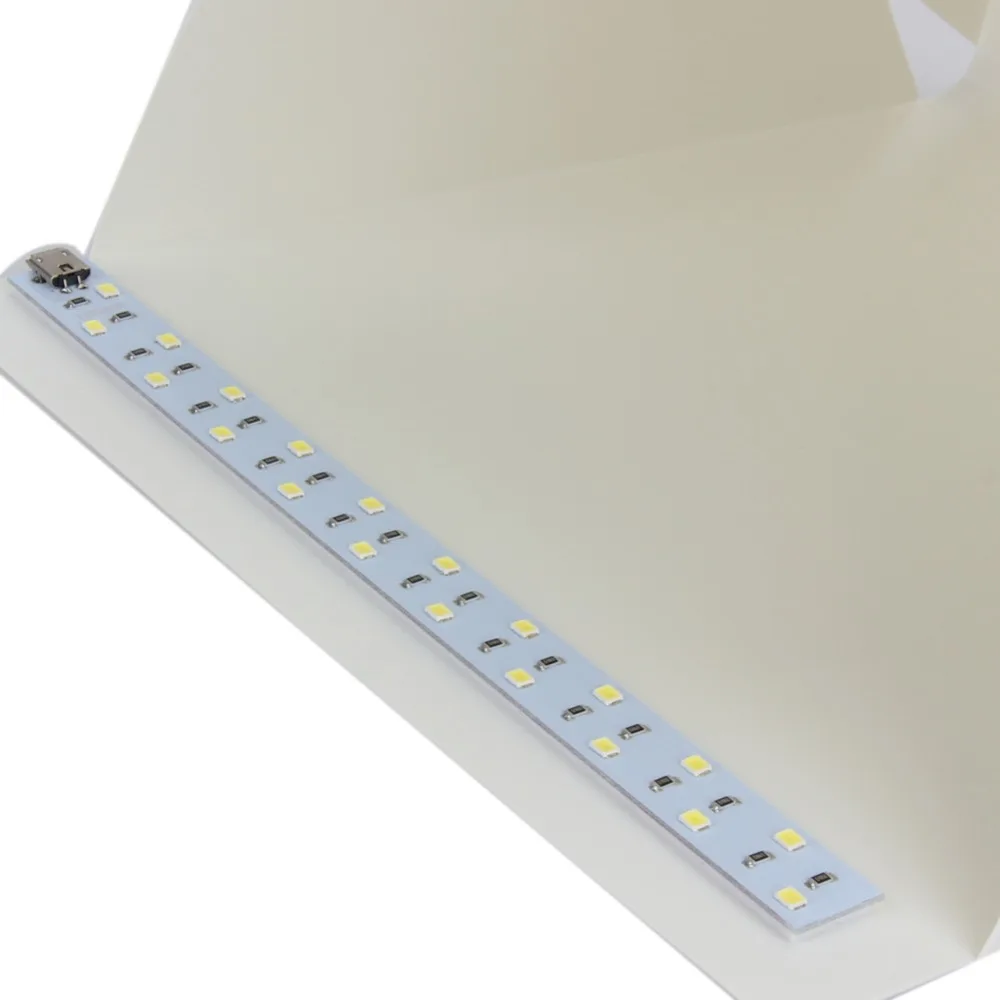 Портативный мини светильник 40*40*40 складной светодиодный софтбокс для фотостудии