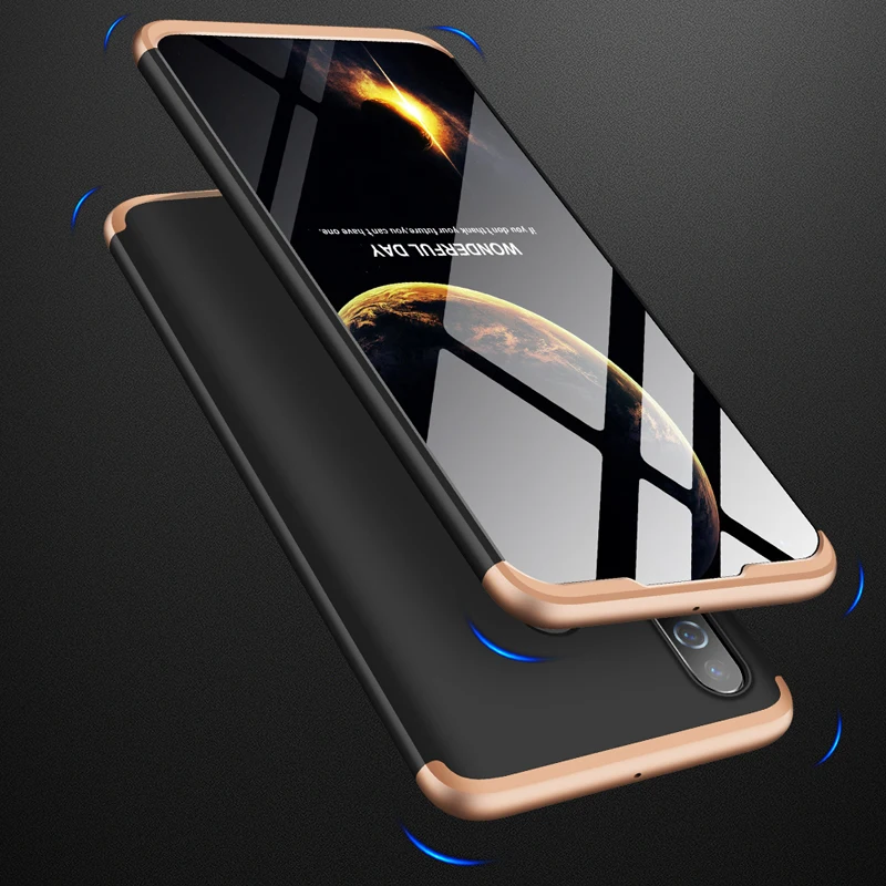 Полностью защищающий чехол для Samsung A10 A20 A30 A40 A50 A60 A70 матовая задняя крышка