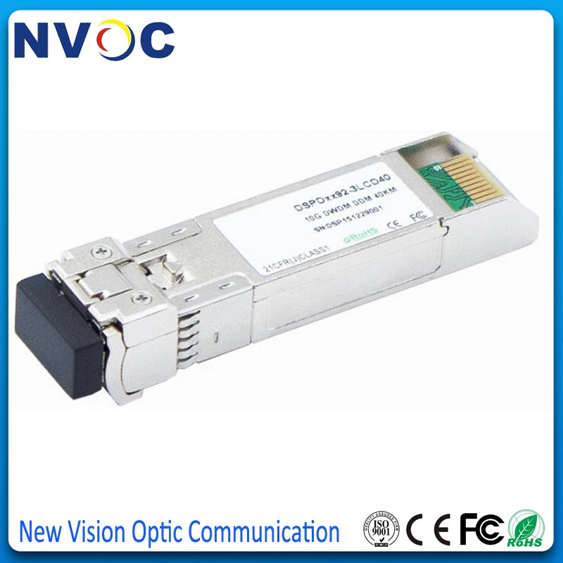 10G DWDM SFP + ER Dual LC 40km сетка ITU 17 ~ 61ch волоконно оптический трансивер с DDM 40KM