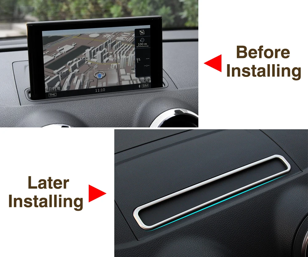 Ручки для кондиционера AndyGo из нержавеющей стали декоративная рамка