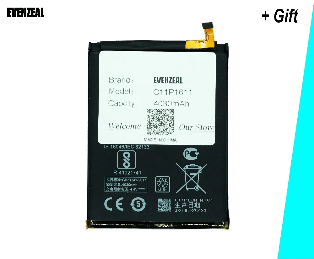 EVENZEAL 1 шт. умная батарея мобильного телефона для ASUS Zenfone 3 Max Z3 ZC520TL X008DB PegASUS X008 X008D Z01B