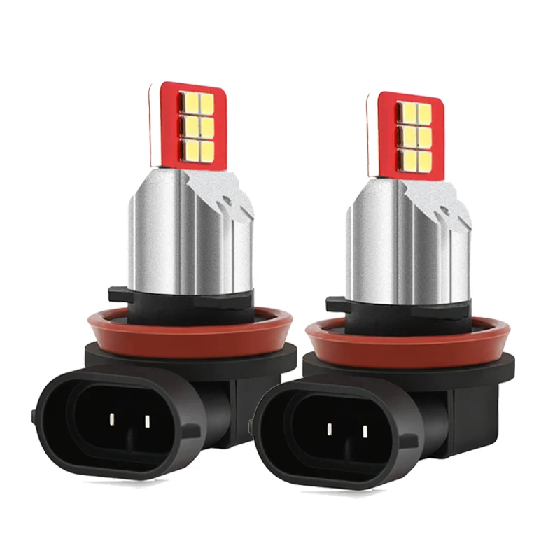 2 шт. OXILAM 1200LM H8 светодиодный лампы H11 H10 H16EU 9005 HB3 9006 HB4 светодиодный Противотуманные фары 2835 SMD Автомобильные фары DRL Противотуманные лампы 6000K белый