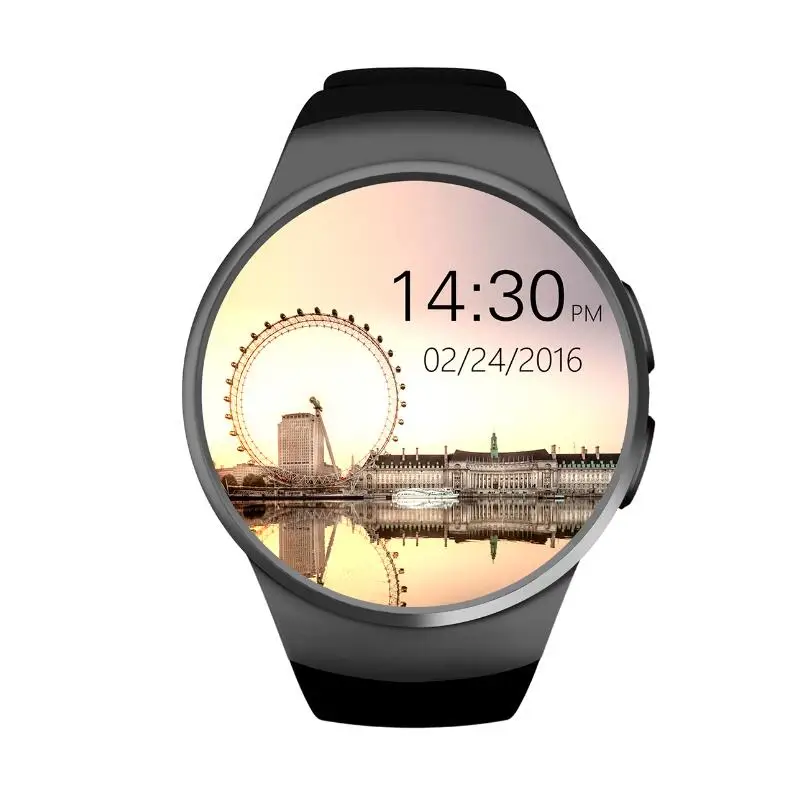 KW18 Smart Watch Round Screen Hiwego Brand Bluetooth 4.0 Anti-lost Alert Remote Camera Heart Rate Tracker Black/Silver/Golden |