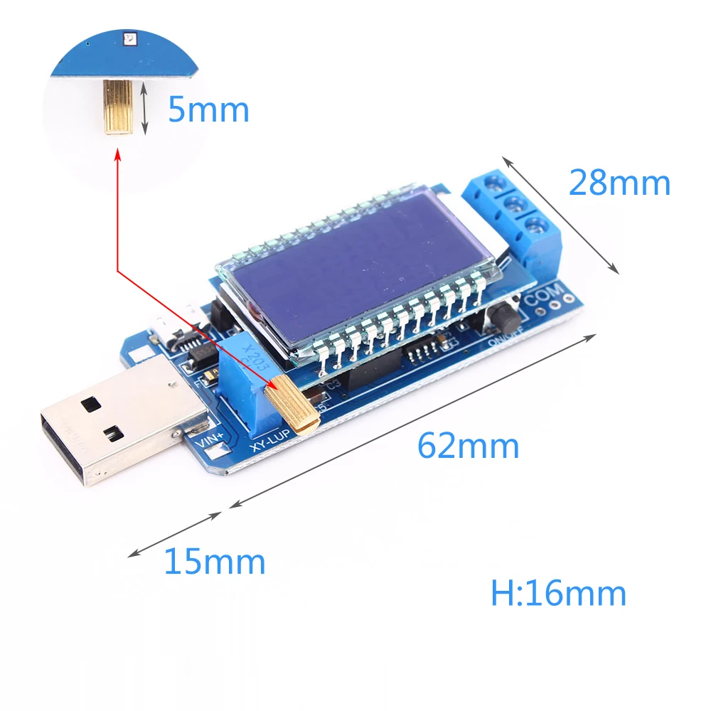 Повышающий понижающий преобразователь Φ 5V до 3 5 V/ 9V/12V LCD USB модуль питания