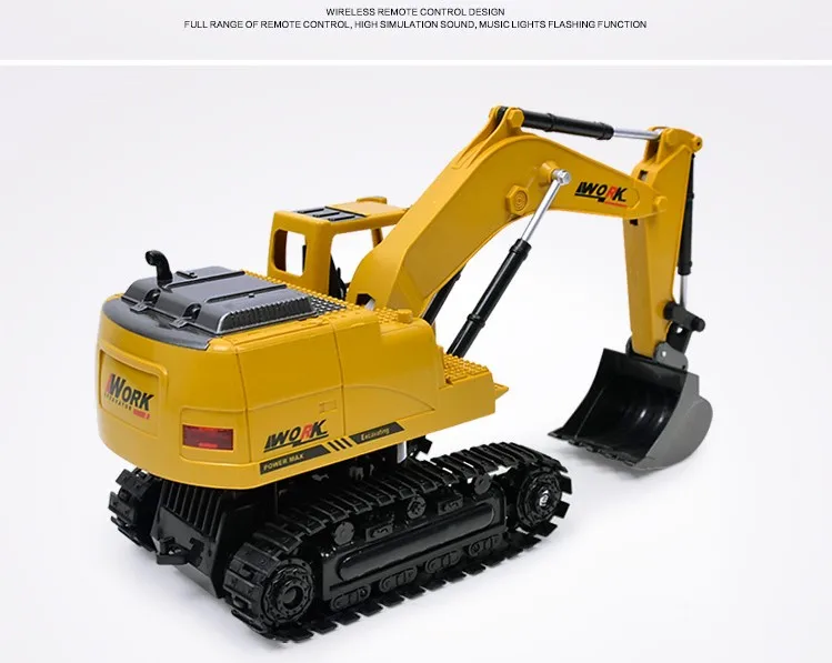 RC экскаватор игрушки игрушка RC TRUCK автоматический подъемник Engineering вагоноопрокидывателя Поворотная Тележка автосамосвал трактор гусеничный экскаватор Модель brinquedos