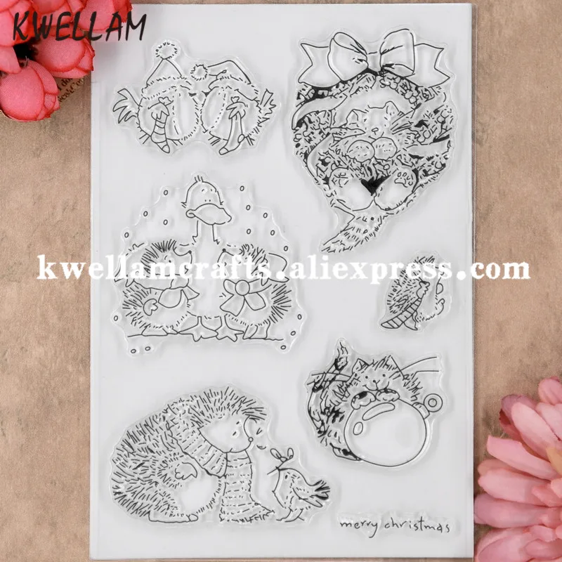 Рождественский венок для скрапбукинга &quotсделай сам&quot фотокарточек резиновые