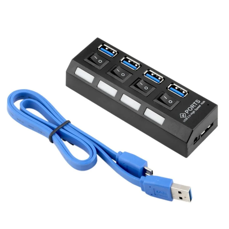 Портативный микро USB концентратор 3 0 Супер скорость 5 Гбит/с 4 порта мини с Separete