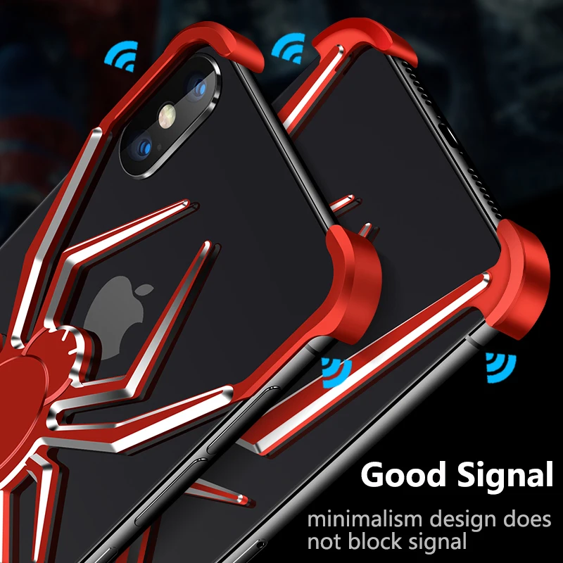 Для iPhone XS Max чехол Роскошный милый жесткий металлический алюминиевый сплав Броня противоударный бампер чехол для телефона для iPhone XR X задняя крышка