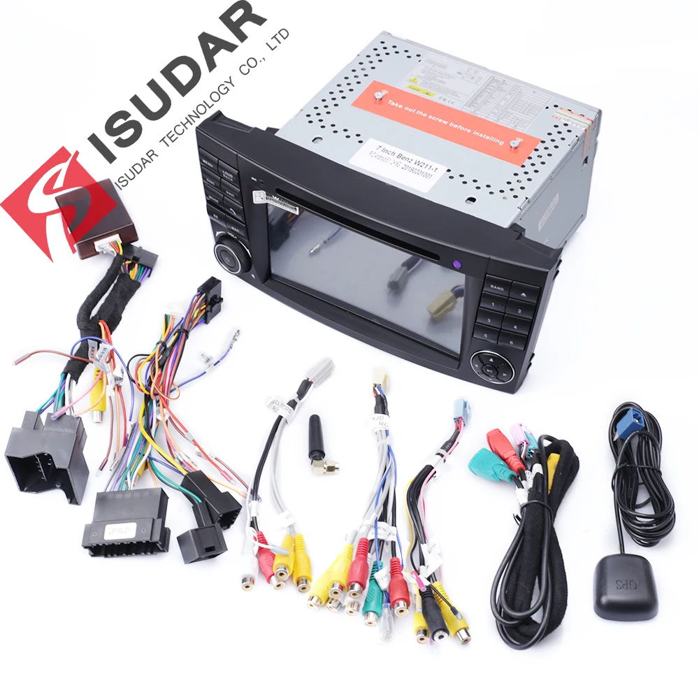 Isudar 2 Din Авто Радио Android 9 для Mercedes/Benz/E-Class/W211/E300/CLK/W209/CLS/W219 Автомобильный