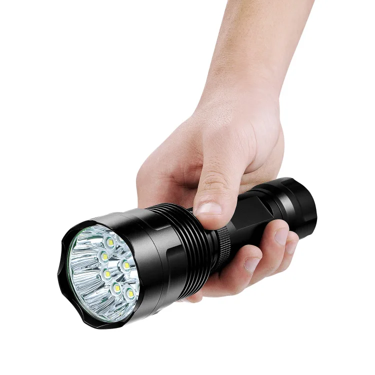 Tinhofire T12 фонарик 5 режимов 22000 люмен 12xCREE XM L XML T6 светодиодный на 1*18650/26650 аккумулятор