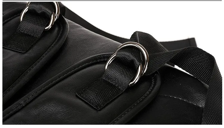 Мужской кожаный рюкзак, мужские рюкзаки для путешествий, Mochila Masculina, Черная мужская сумка для книг, рюкзак для ноутбука, Mochilas Para Hombre Man