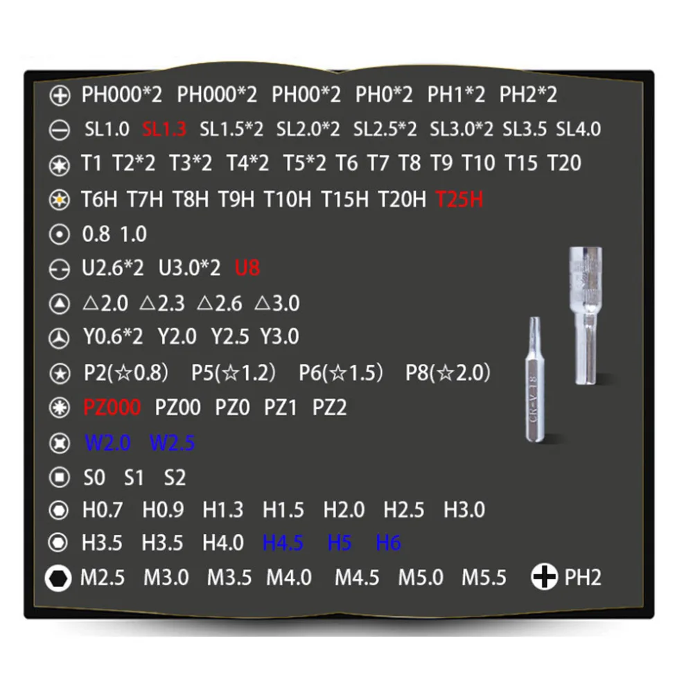 

110 in 1 Screwdriver Set Multi-function Computer PC Mobile Phone Digital Electronic Device Repair Hand Home Tools Bit