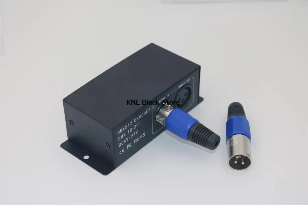 Led DMX512 Digital Decoder, DC 5V-24V Magic RGB DMX512 Controller, DMX to SPI pixel Led Driver for led strip 6803 2811 1903 2801