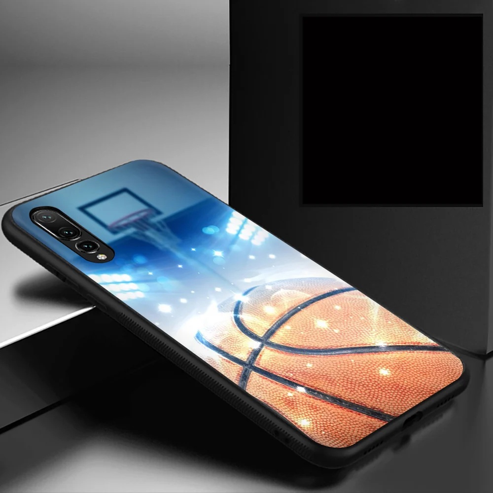 Баскетбольный Мягкий силиконовый чехол для телефона huawei P8 P9 Lite Mini P10 P20 P30 mate 10 20 30 Pro Lite P Smart Z Plus