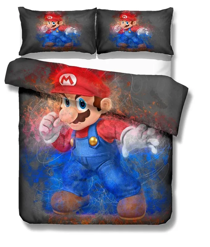5 Комплект постельного белья Super Mario Bros, пододеяльник, наволочки, Марио, детская комната, декоративные одеяла, комплекты постельного белья, постельное белье - Цвет: 5