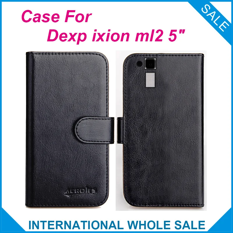 

Hot! Ixion ML2 DEXP Case New 2016 items Factory Price Flip Leather Cover For DEXP Ixion ML2 5" Case+tracking number