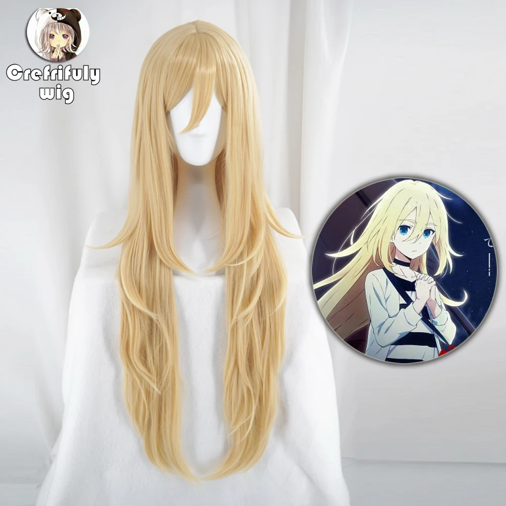 

Angels of Death Rachel Gardner Ray Cosplay Wigs For Women 100cm Long Straight Layered Blonde Cosplay Wig Anime Synthetic Hair