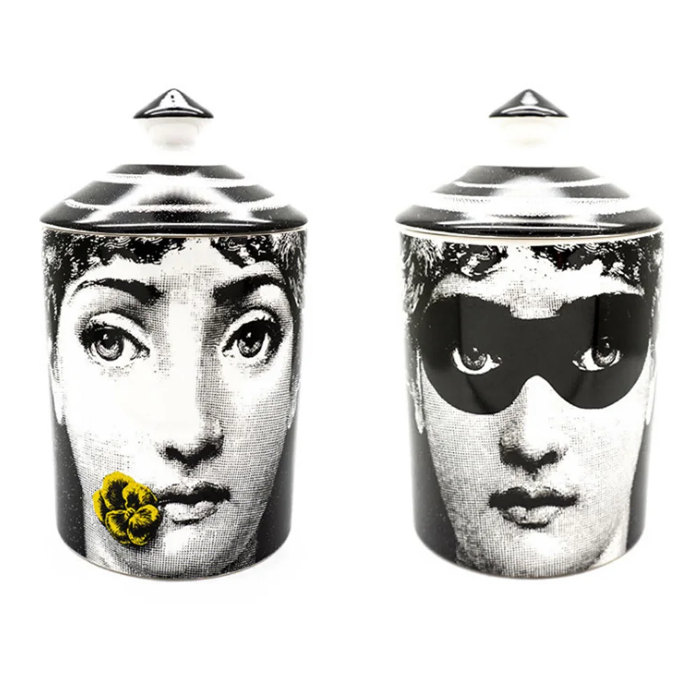 Двухсторонний подсвечник Fornasetti, канделябр, украшение для дома, изысканный керамический кувшин, чашка, цветочные горшки