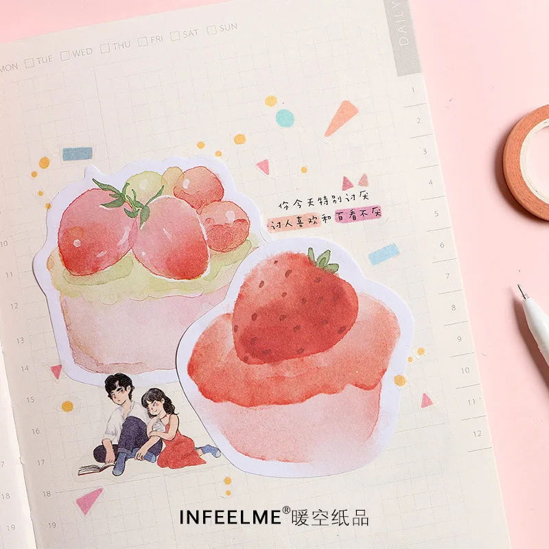 

Pink Sweet Memo Pad Cute Memo Stickers