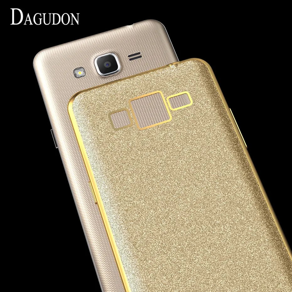 DAGUDON Ultra Thin Glitter Case For Samsung Galaxy J2 Prime Luxury Soft Plating Back Protective TPU Cover G532F |