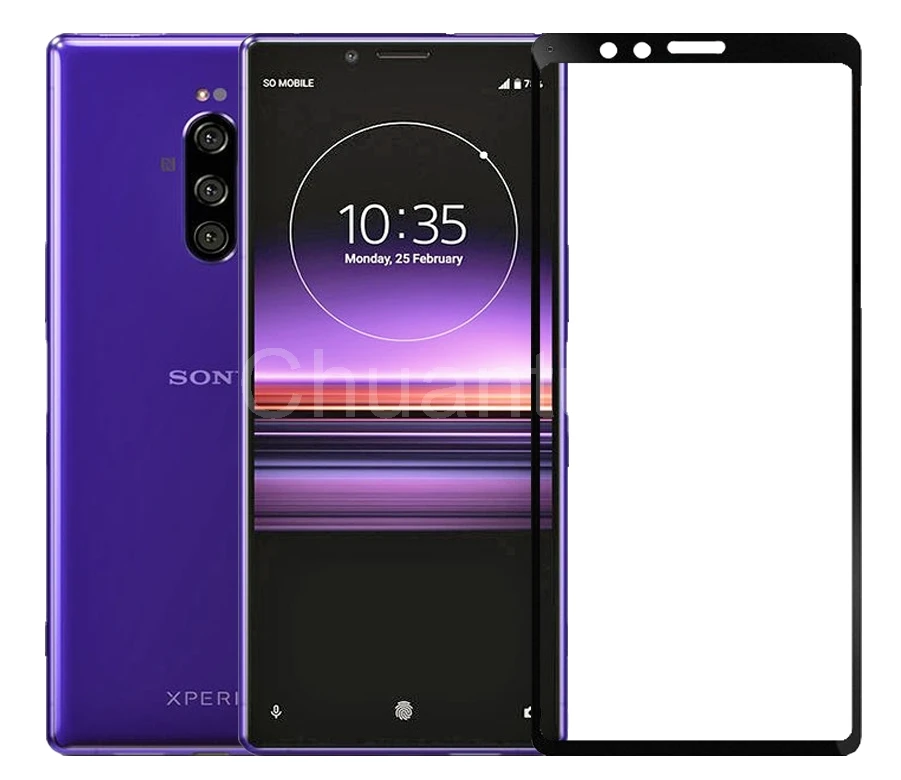 

75 Pcs/Lot 2.5D Premium Tempered Glass for Sony Xperia 1/XZ4 Full Coverage Screen Protector Protective Film for Sony Xperia 1