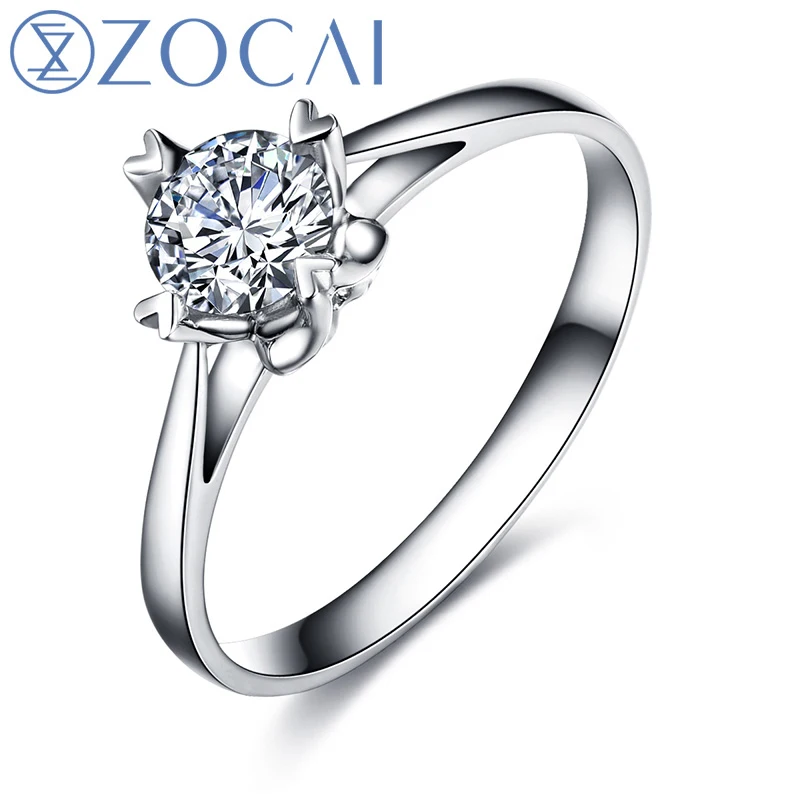 Кольцо обручальное с бриллиантами 0 24 карат белое золото 18 карат|engagement ring|engagement