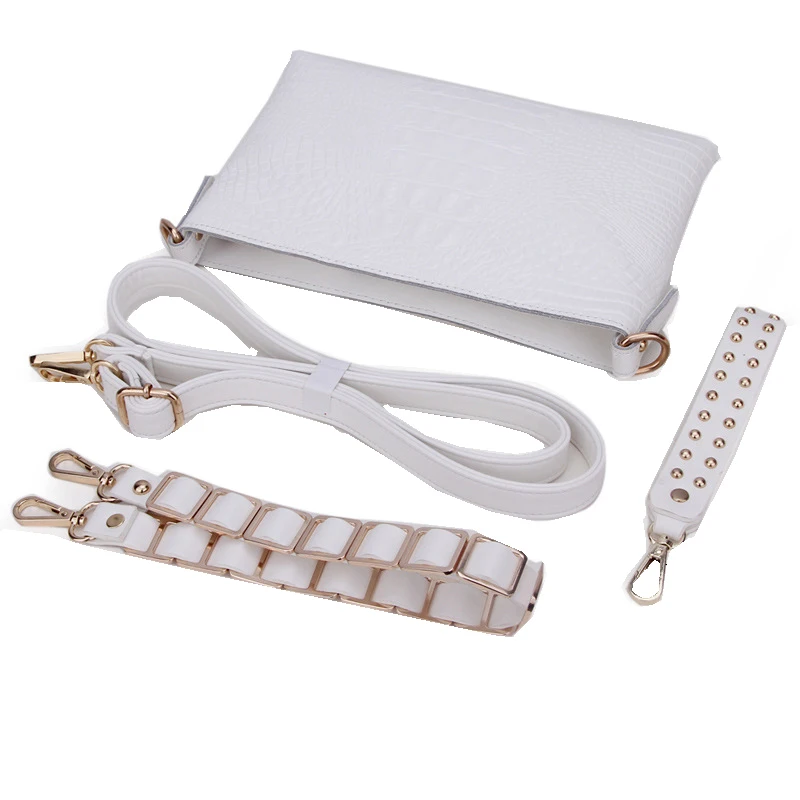 Сумка мессенджер из воловьей кожи с узором Крокодила 2018|Клатчи| |