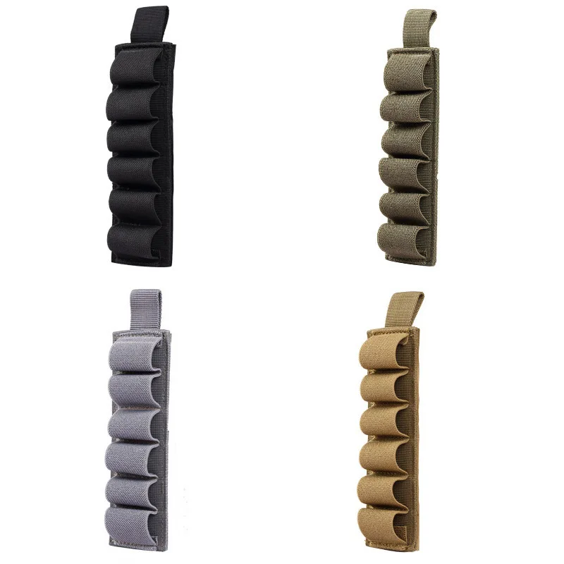 Открытый Многофункциональный тактический пистолет Патронташ 6 отверстий сумка