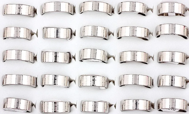 Оптовая продажа оптом 30 шт. в готическом стиле пользу Кольца из нержавейки крест