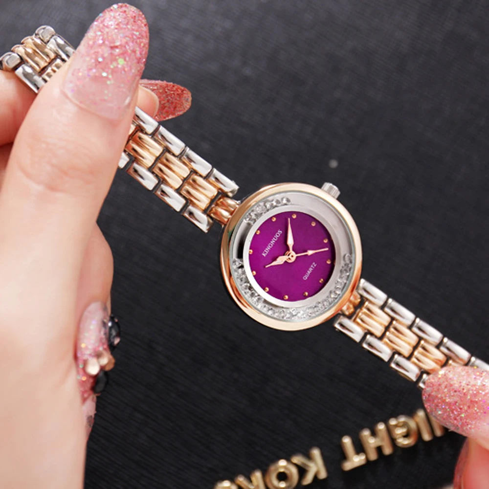 Hot Selling Women Watches Brand New Diamond Bracelet Female Quartz Watch for Woman High Quality Pink Gold WristWatch Reloj Mujer images - 6