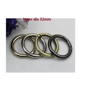 Бронзовый, серебристый, золотистый, черный, 32 мм, застежка-кольцо, сумка, веревка, ремешок, шнур, браслет, ожерелье, соединитель 20 шт.лот, бесплатная доставка