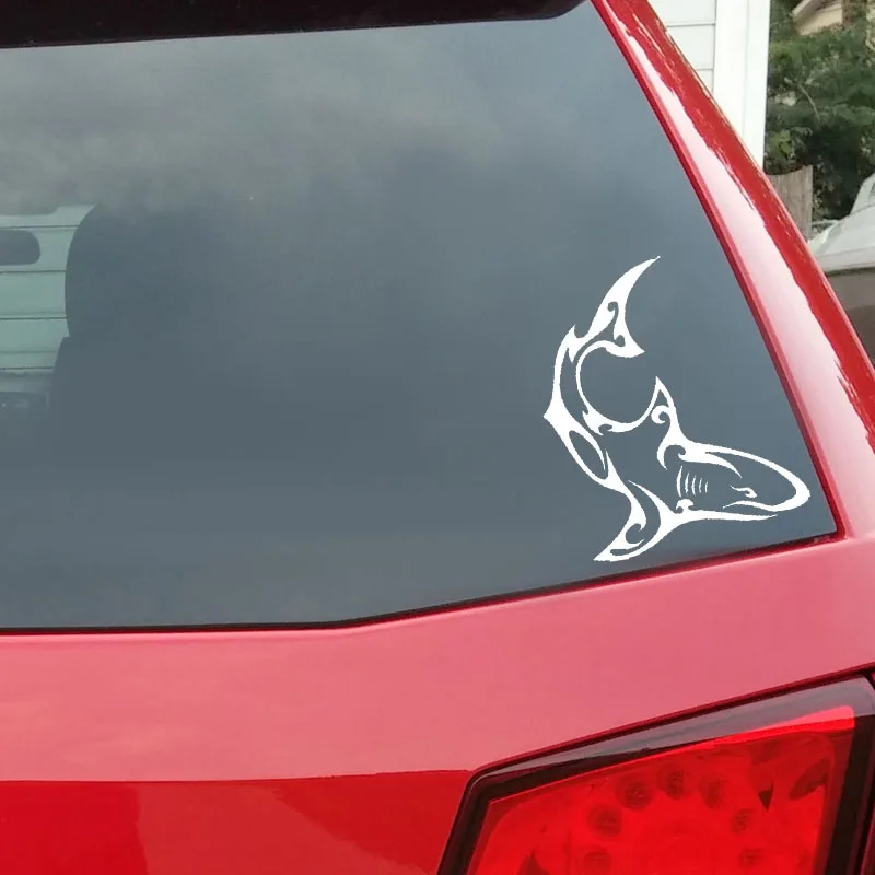 YJZT 12 2 см * 14 3 веселая виниловая Автомобильная наклейка Акула наклейки для