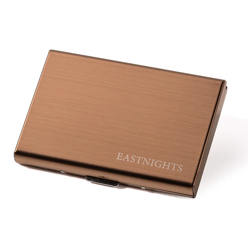 Eastnights Нержавеющая сталь карты держатель кредитной карты кошелек Для мужчин Бизнес rfid металла дорожный кошелек Для мужчин держателя карты