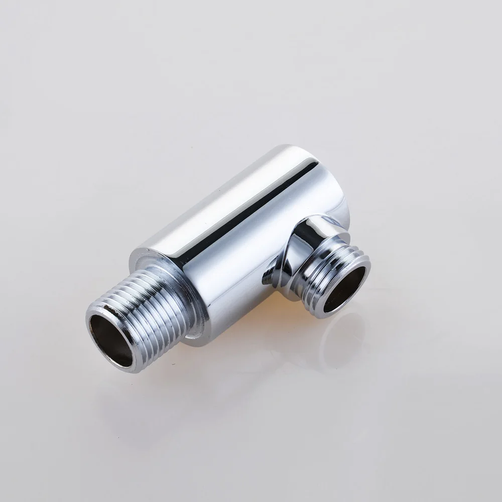 Soild Латунь Ванная комната душевой шланг Настенный Кронштейн Разъем стену локтем