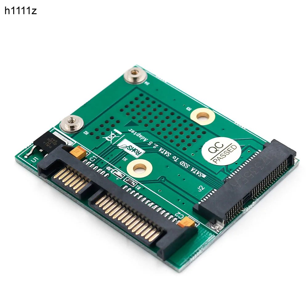 Адаптер mSATA SSD на SATA 2 5 дюйма металлический Удлинительный кронштейн 3 В |