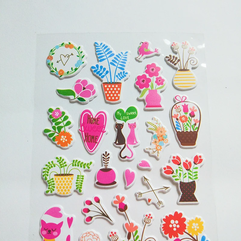 Новинка наклейки в виде цветов для сада игрушки детей аксессуары фотоальбома
