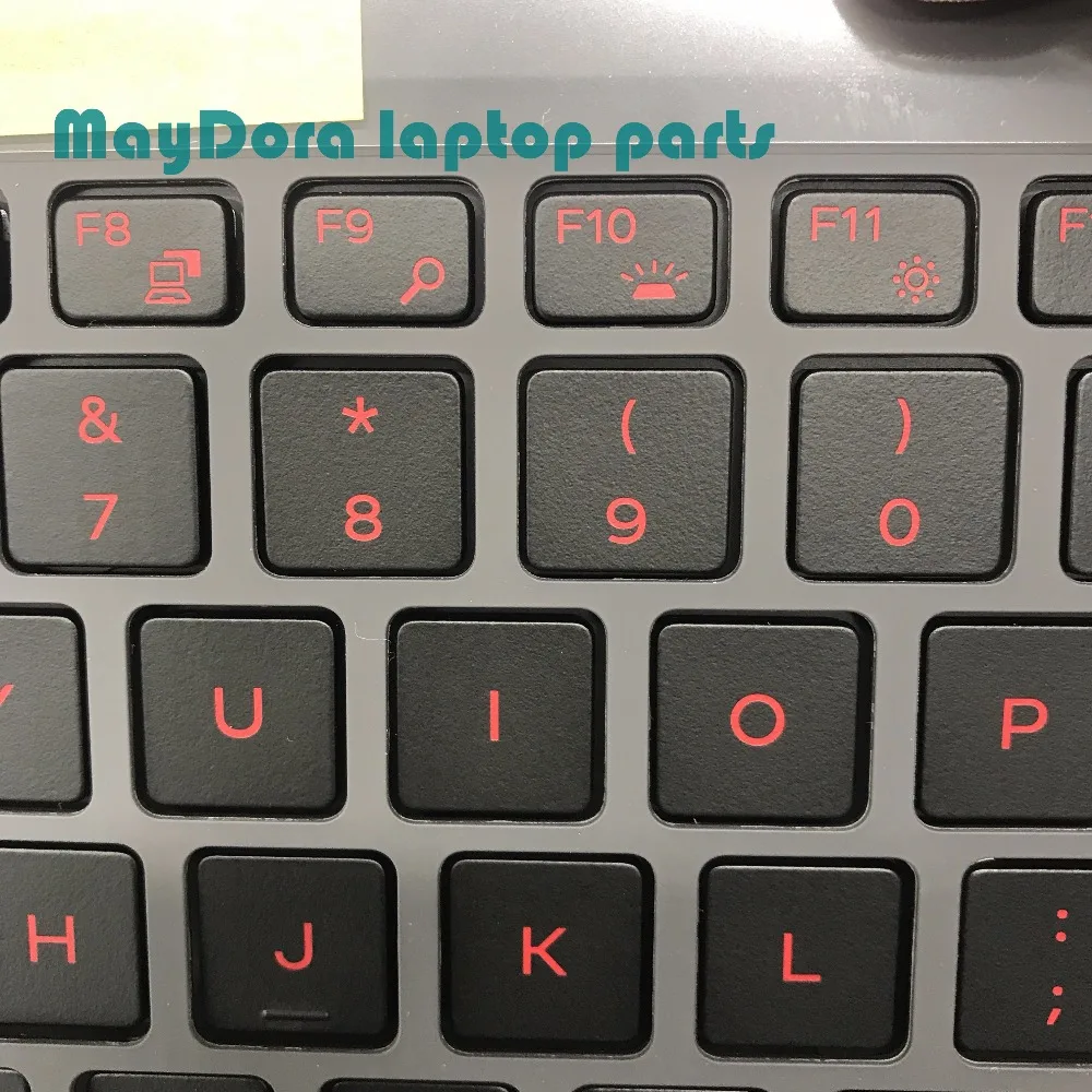 Запчасти для ноутбуков DELL inspiron 15-7000 7560 7572 palmrest с красной клавиатурой подсветкой