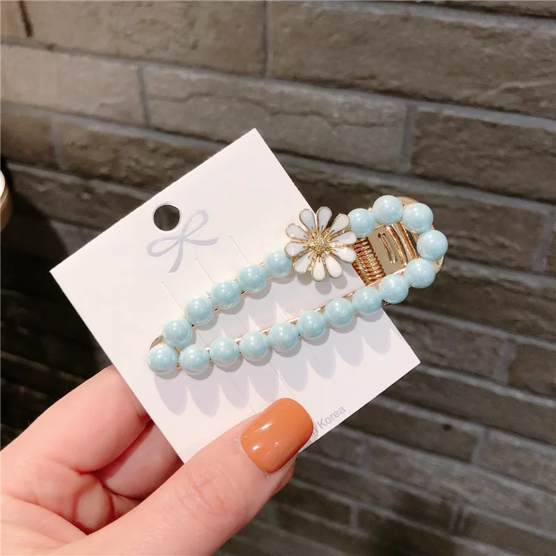 Корейский Весна и лето конфеты цвета заколки для волос женщин капли воды