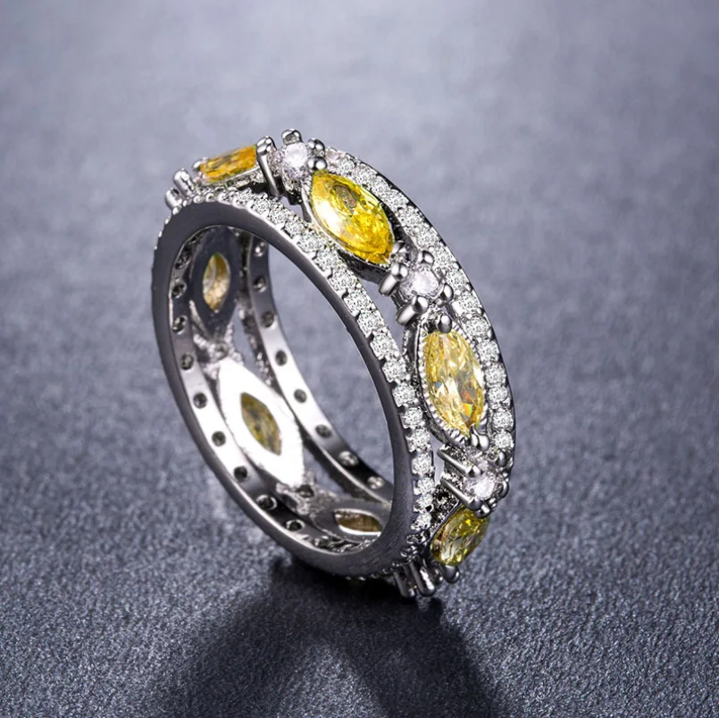 Женское Винтажное кольцо с фианитом обручальное вечерние ЦО из серебра 925 пробы