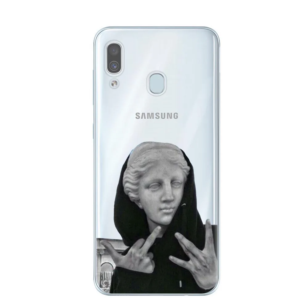 Чехол для телефона в винтажном стиле статуя Давида для Samsung A10 A20 A30 A40 A50 A60 A70 A80 A6 A8 A7 A9 Plus Мона Лиза Ван Гог Забавный чехол - Цвет: T5596