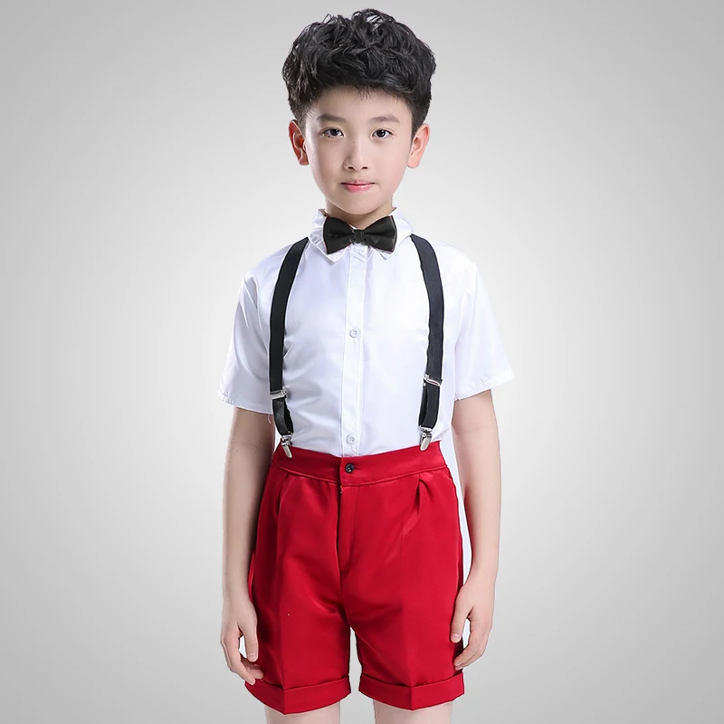 Детские костюмы для хора и танцев школьников одежда выступлений нагрудник