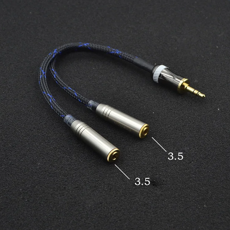 Hi-Fi 3 5 мм штекер 2x3 гнездо/4N-OFC Canare аудио кабель для ПК MP3 | Электроника